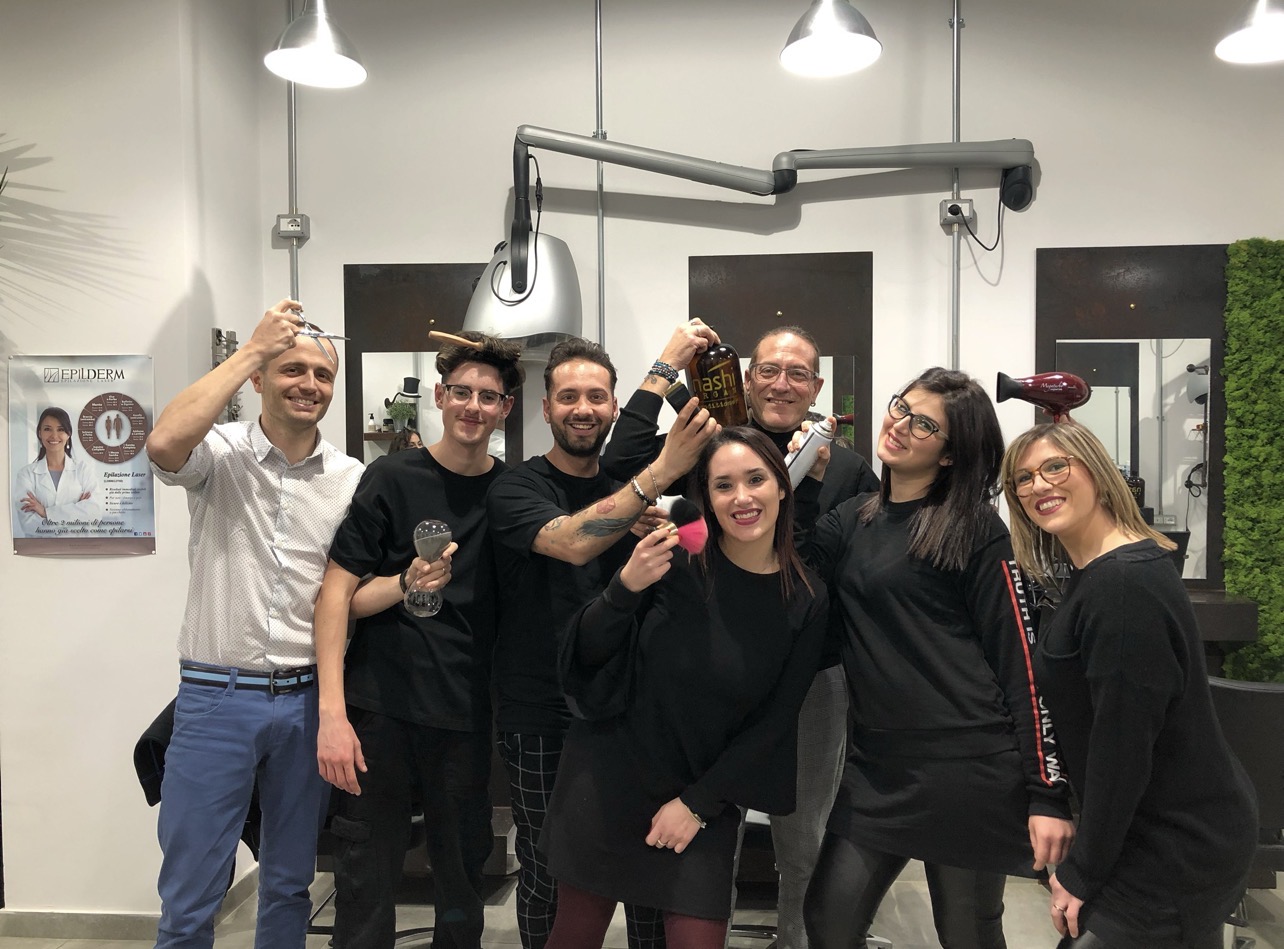 Team Cuccurullo Acconciatori dopo il training